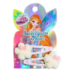Набор детский: заколки, феи ВИНКС: Блум 2 шт, МИКС (пластик) Winx