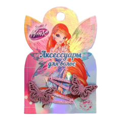 Набор детский: заколки- бабочки, феи ВИНКС, 2 шт Winx