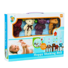 Мобиль музыкальный «Мишки Лав», заводной, с мягкими игрушками No Brand