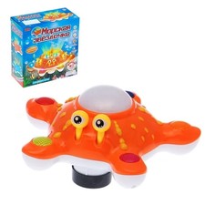 Развивающая игрушка Морская звезда, двигается, вращается на 360 градусов, МИКС Zhorya