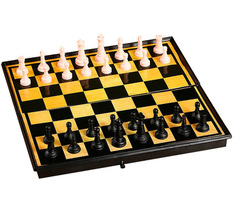 Настольная игра 3 в 1 "Атели": шашки, шахматы, нарды, 19 х 19 см No Brand