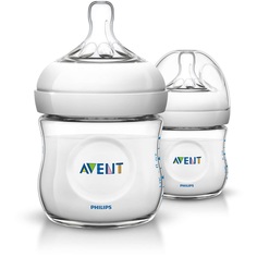 Бутылочка для кормления Natural, 125 мл, от 0 мес., набор 2 шт. Philips Avent