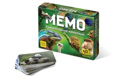 Настольная игра «Мемо. Удивительные животные», 50 карточек + познавательная брошюра Нескучные игры