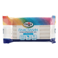 Пластилин 50 г, «Гамма» «Классический», белый Gamma