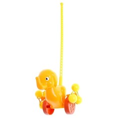 Каталка на палочке «Солнечный Слонёнок», длина ручки 54 см РосИгрушка