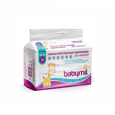 Пеленки впитывающие одноразовые «Babymil», 60*60, 30 шт Medmil