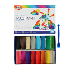 Пластилин 16 цветов 320 г, «Гамма» «Классический», со стеком Gamma