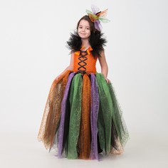 Карнавальный костюм «Ведьмочка», сделай сам, корсет, ленты, брошки, аксессуары Jeanees