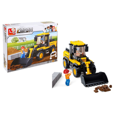 Конструктор «Строительный трактор», 212 деталей Sluban
