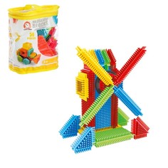 Конструктор игольчатый BRISTLES «Мельница», 50 деталей No Brand
