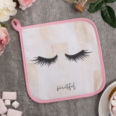 Этель Прихватка Hello beautiful 19х19 саржа,100% х/л,ватин 250г/м2