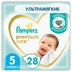 Подгузники Pampers Premium Care Размер 5, 28 шт.