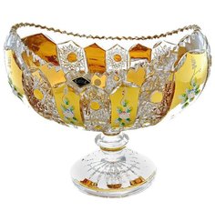 Ваза для фруктов 30,5 см Aurum Crystal "Хрусталь с золотом" 034982