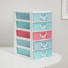 Мини-комод для мелочей, 5 секций, 17,5×13,5×25 см, цвет МИКС No Brand