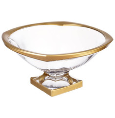 Ваза для фруктов 34 см н/н AS Crystal Bohemia "Магма /Матовая полоса" AS Crystal / 22535 No Brand