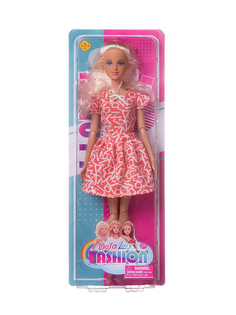 Кукла Junfa Defa Lucy Модная девушка в коралловом платье 8406d/коралловое