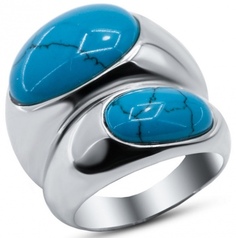 Кольцо из серебра с бирюзой р. 16,5 Silver Wings 21sr0636-97