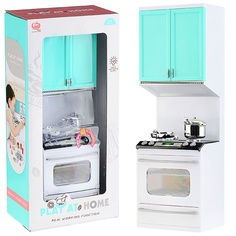 Oubaoloon Шкаф с плитой, открываются двери, свет, звук, с аксессуарами