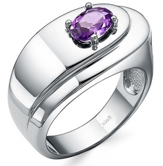 Кольцо из серебра с аметистом р. 17 Империал К1919/Ag-607/14 Imperial