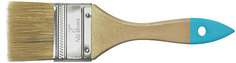 Кисть флейцевая, натур. cветлая щетина, деревянная ручка 1" (25 мм) MOS