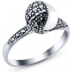 Кольцо из серебра с марказитом р. 17,5 Silver Wings 210540a-39