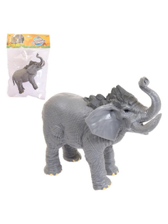 Фигурка Abtoys Юный натуралист: Дикие животные и птицы Слон резиновая PT-01707