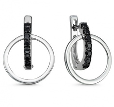 Серьги из серебра со шпинелью Империал С1064/Ag-607/1 Imperial