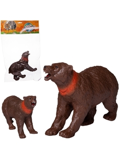 Фигурка Abtoys Юный натуралист: Дикие животные и птицы Медведь бурый резиновая PT-01701