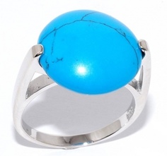 Кольцо из серебра с бирюзой р. 16,5 Silver Wings 21sr0122-97