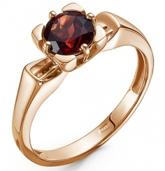 Кольцо из серебра с гранатом р. 18,5 Империал К1261/Ag-607/11ПОЗ Imperial