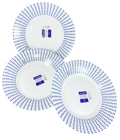 Набор тарелок суповых КАРИБЕННЕ БЛЮ 3 шт 23 см Luminarc