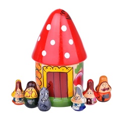 Деревянные игрушки Красная шапочка, футляр