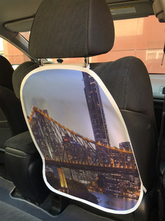 Накидка на спинку сиденья JoyArty Подсветка моста, 45х62