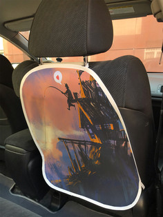 Накидка на спинку сиденья JoyArty Скальный домик, 45х62