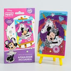 Алмазная мозаика для детей Минни и единорог Минни Маус Disney