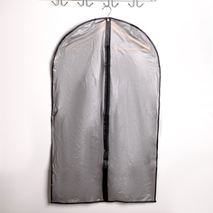 Чехол для одежды 60×100 см, плотный ПВХ, цвет серый Доляна