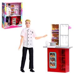 Кукла КНР модель, шарнирная, Повар Кен Майк с мебелью и аксессуарами
