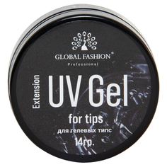 Гель для гелевых типс GlobalFashion Extension UV Gel, прозрачный, 14 г