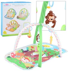 Oubaoloon 2 дуги, 4 подвесных игрушки-погремушки, 4 кольца для подвеса