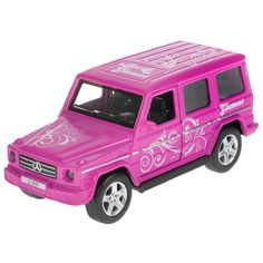 Металлическая модель Технопарк Mercedes-Benz G-class розовый 306253-GCLASS-12GRL-xD2