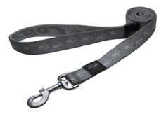 Поводок удлиненный для собак Rogz Alpinist XL-25мм 1,8 м, Серый HLL27L