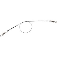 Рыболовный поводок Mikado Jaws Tytanowy Strong черный 18 кг, 25 см, 2 шт