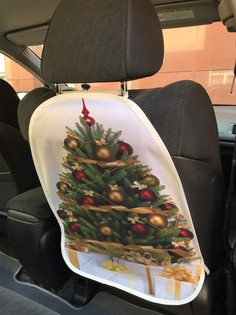Накидка на спинку сиденья JoyArty Новогодняя елка, 45х62