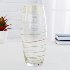 Ваза FLORA Серпантин d-8см 11,5х26 см No Brand