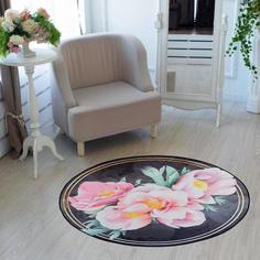 Ковер Этель «Пионы» d=120 см, 700г/м2 No Brand