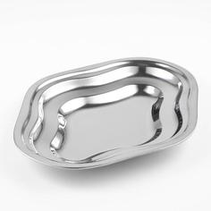 Поднос «Каньон», 34×27,5×3,6 см, цвет серебряный No Brand