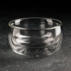 Пиала (чаша) Magistro «Дуо», 300 мл, 11,5×6 см, с двойными стенками No Brand