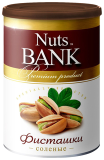 Фисташки Nuts Bank обжаренные с солью