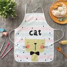 Фартук детский Этель "Cat", 40х50 см, 100% полиэстер No Brand