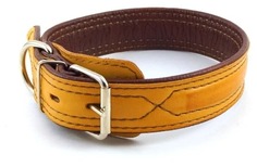 Ошейник ZooMaster кожаный, 35 мм х 60 см (55-60 см), 3-слойный